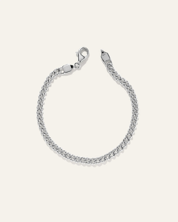 Cuban Curb Chain Bracelet - 7.5" / Gold Vermeil