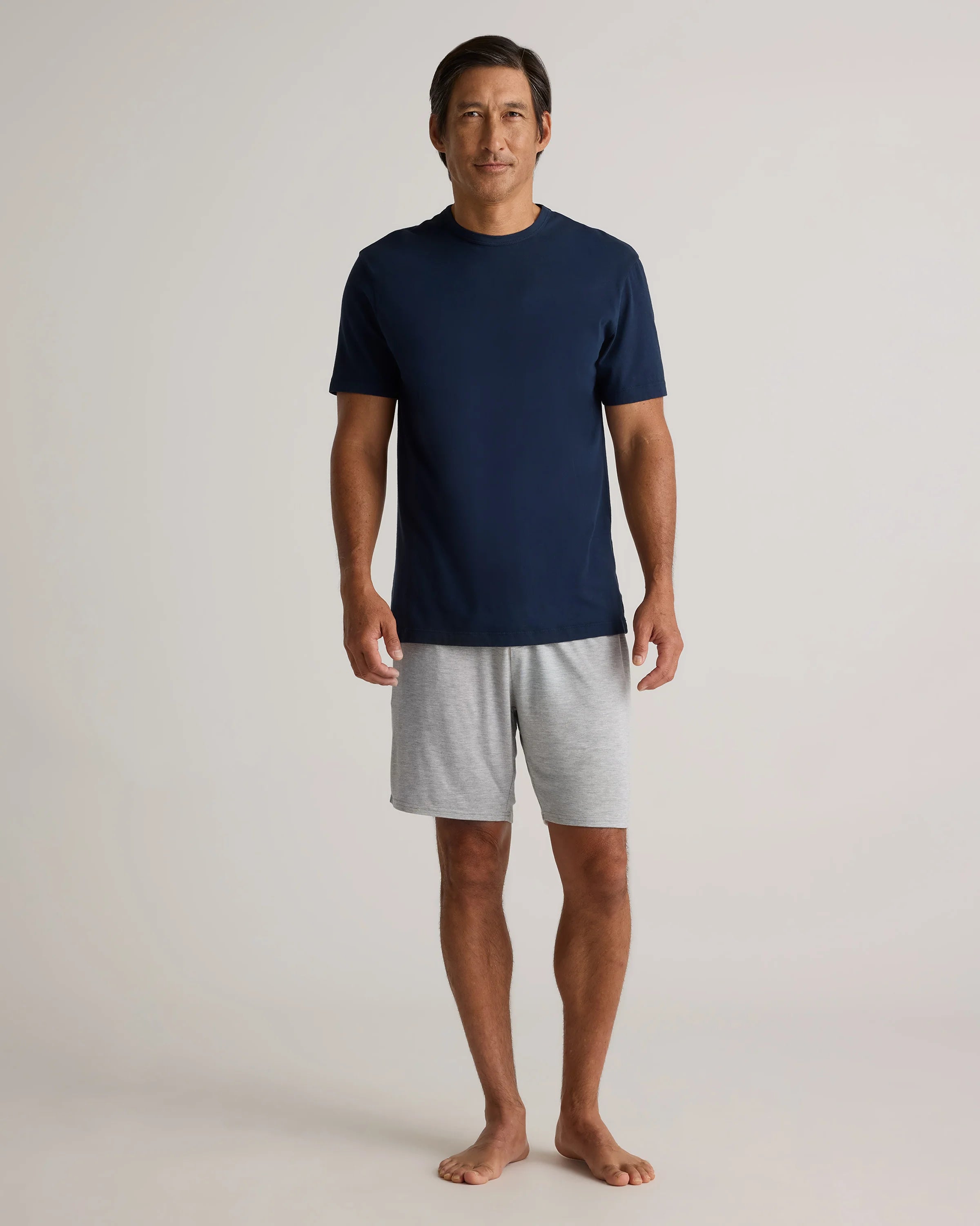 Bamboo Jersey Lounge Shorts - S / Heather Grey Secondary image