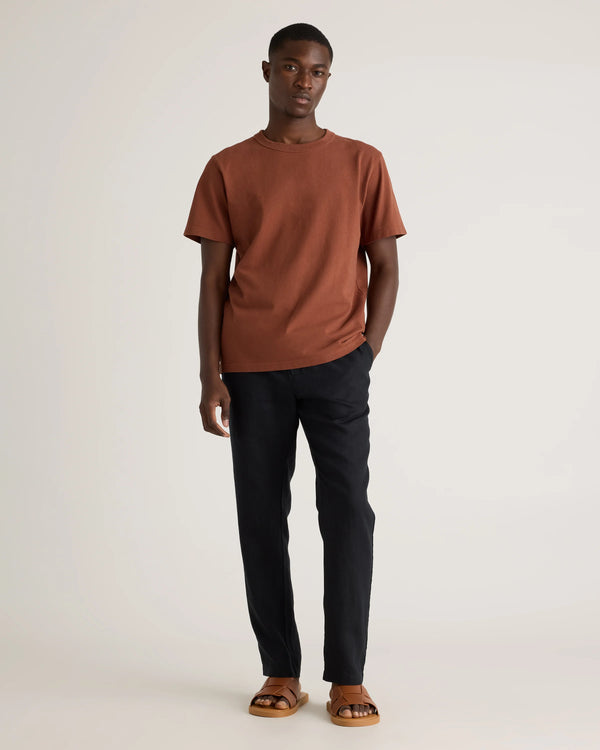 100% European Linen Pants - S / Bayberry Olive