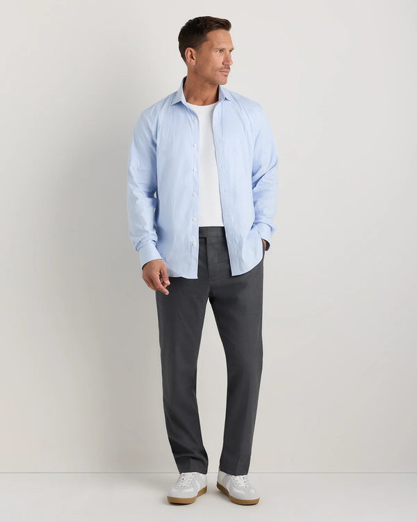 Comfortflex Performance Dress Shirt - S / Blue Stripe
