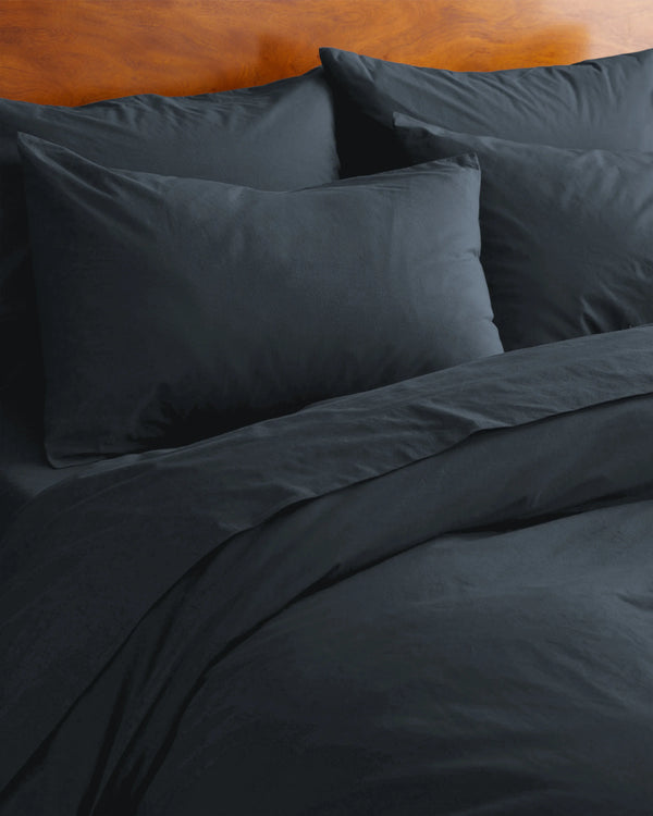 Organic Brushed Cotton Sham Set - Standard / Toffee