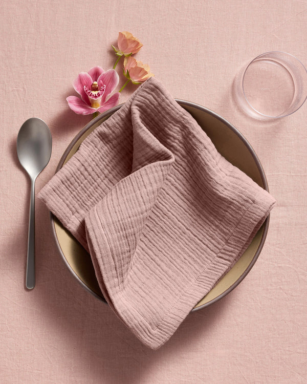 Organic Cotton Gauze Napkins - One Size / Chocolate
