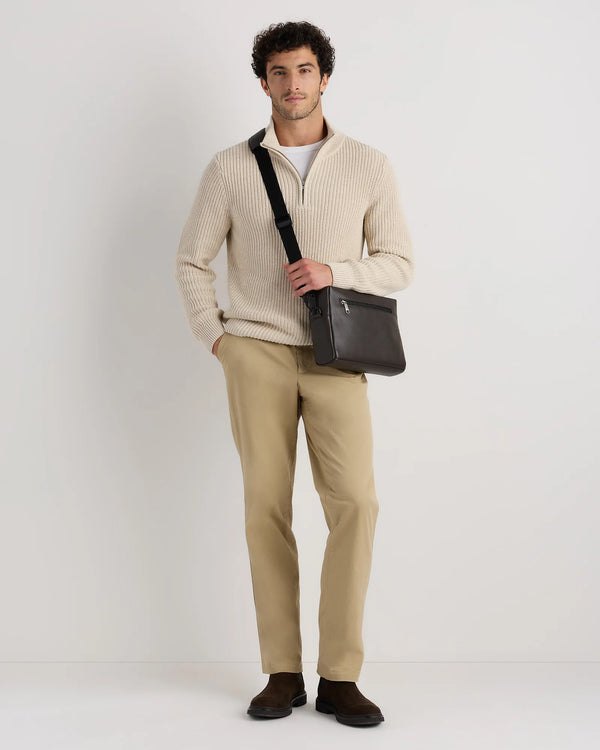 Excursion Italian Leather Crossbody Bag - One Size / Hickory