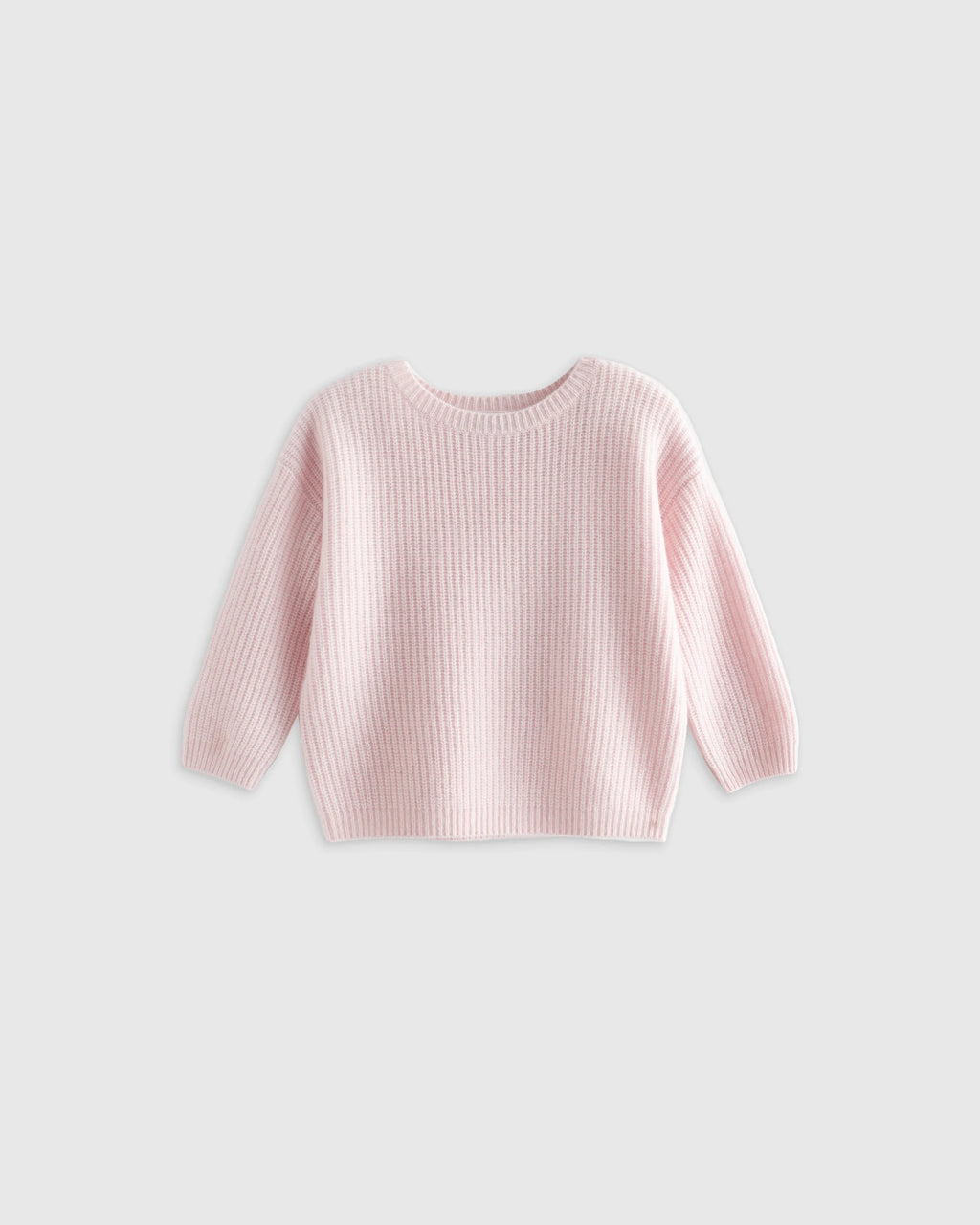 Washable Cashmere Fisherman Tunic Sweater - 3-6M / Heather Grey