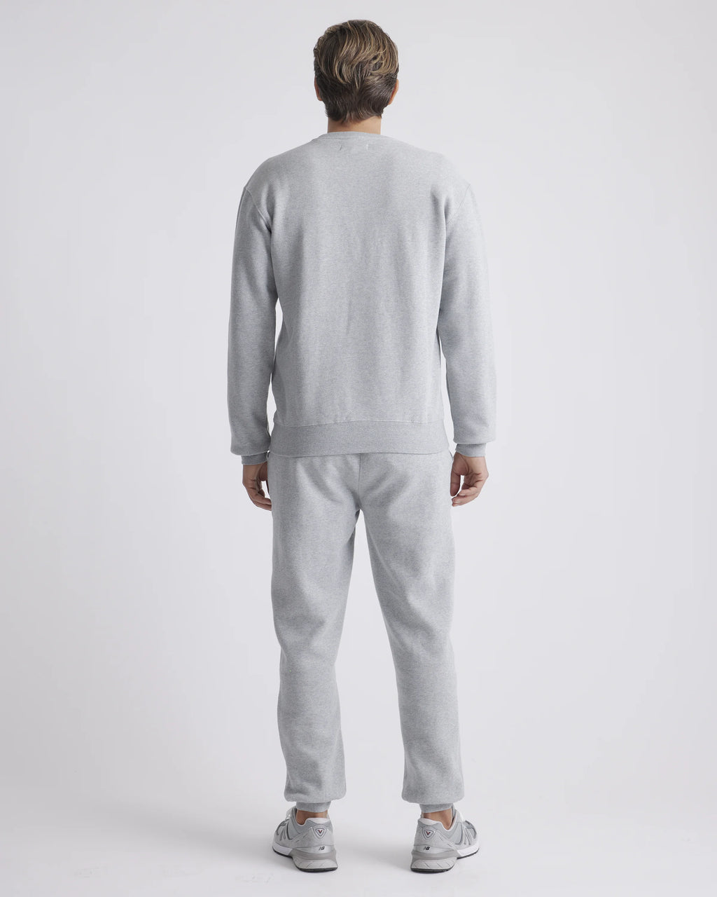 Organic Heavyweight Fleece Crew - S / Heather Grey