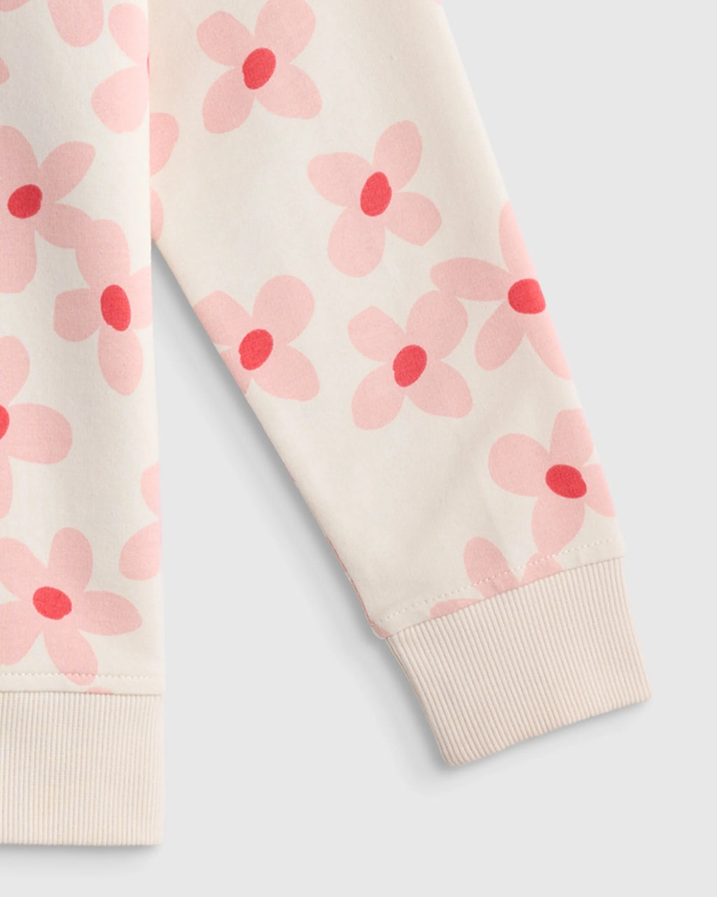 Organic Cotton French Terry Crew Neck Sweatshirt - 2T / Heart Graphic