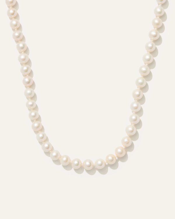 14K Gold Freshwater Cultured Pearl Strand Necklace - One Size / Yellow Gold