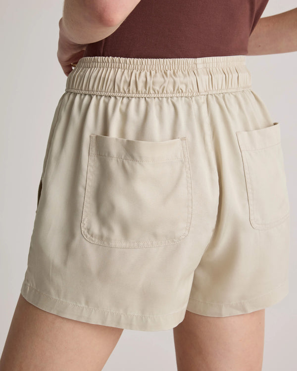 Vintage Wash Tencel Utility Shorts - XS / Moonstone Blue