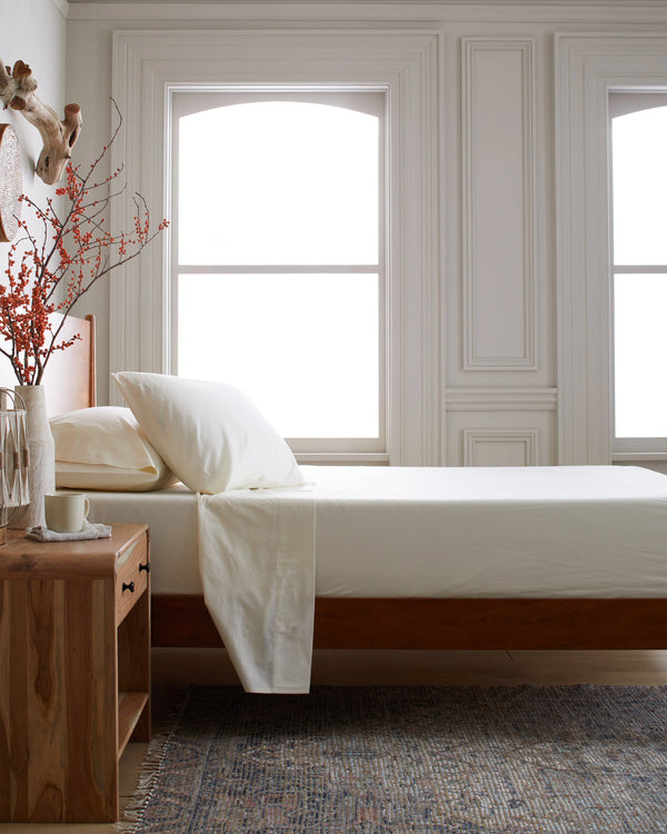 Organic Brushed Cotton Sheet Set - Twin / Toffee