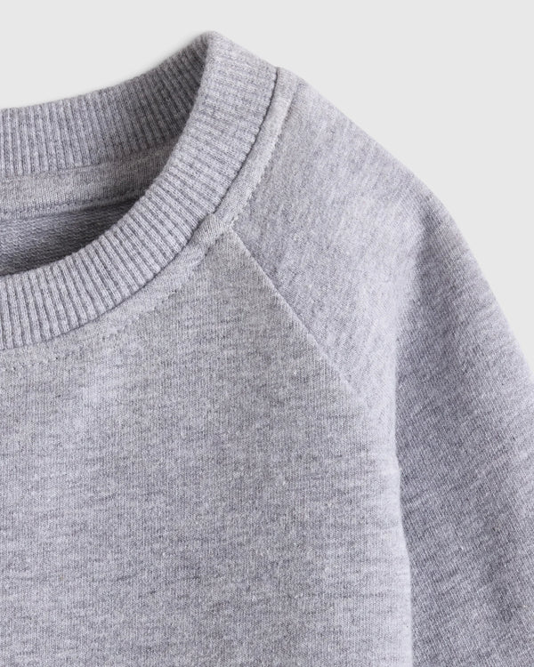 Organic Cotton French Terry Crew Neck Sweatshirt - 3-6M / Blue Stars