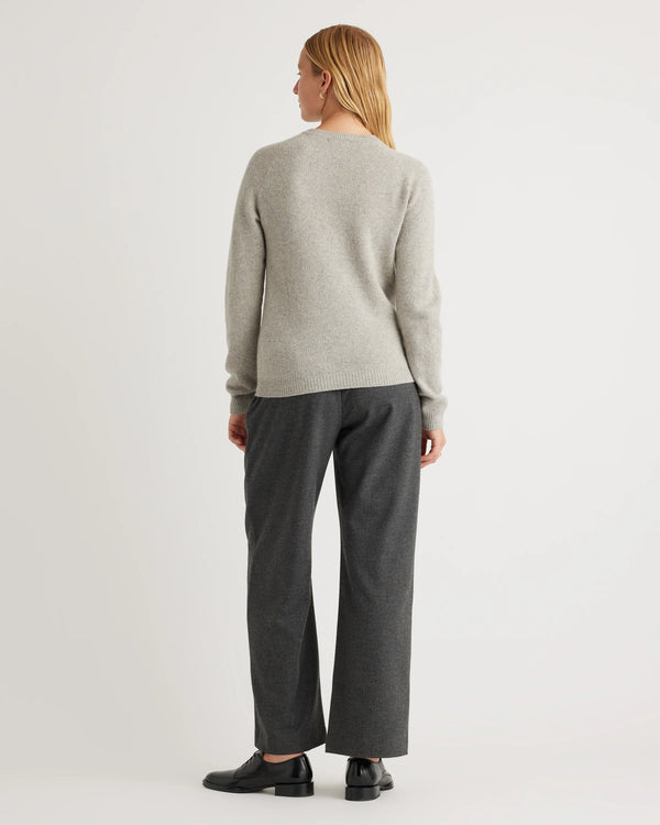 100% Yak Wool Crewneck Sweater - XS / Black