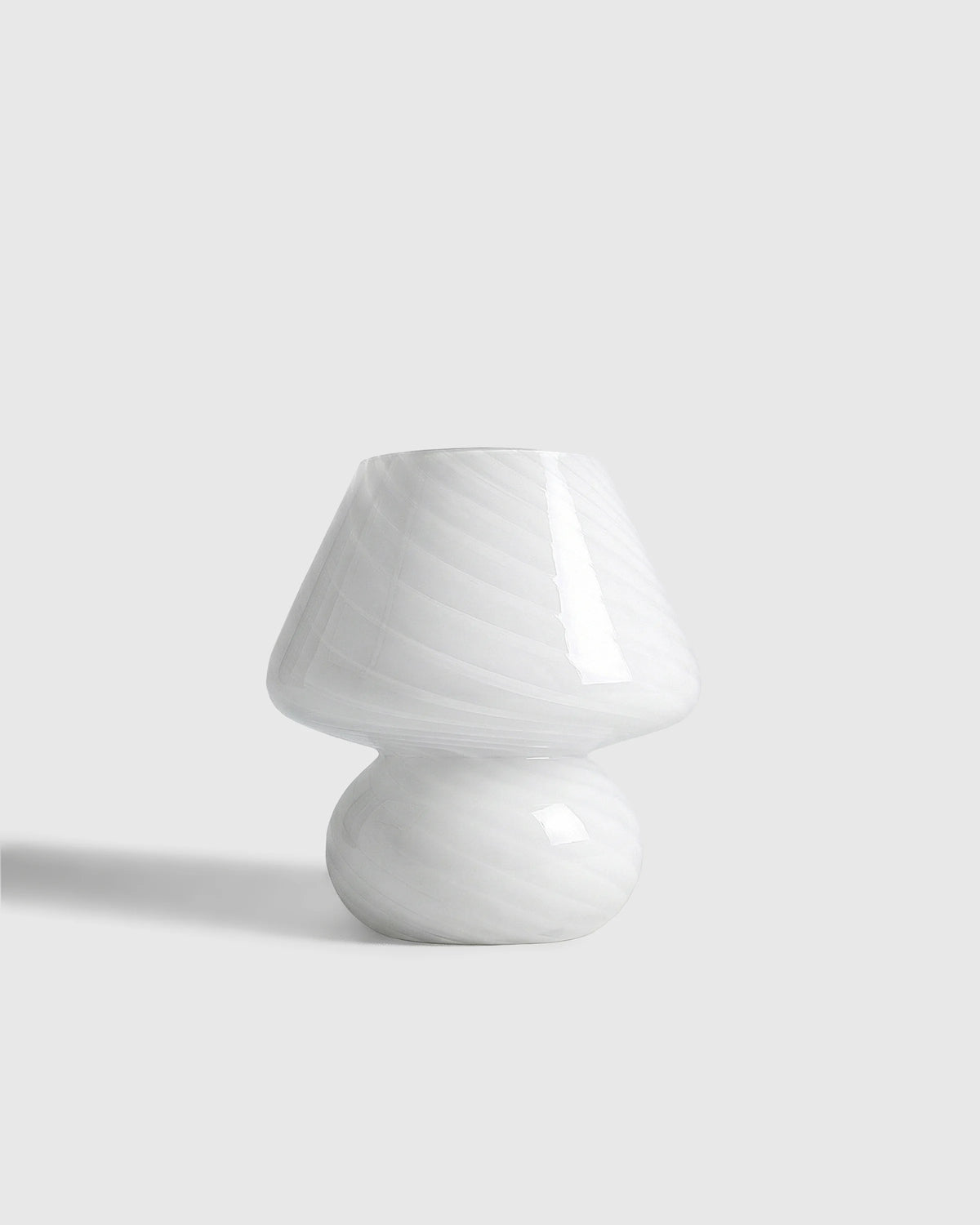 Swirled Glass Table Lamp - Mini / White Main image