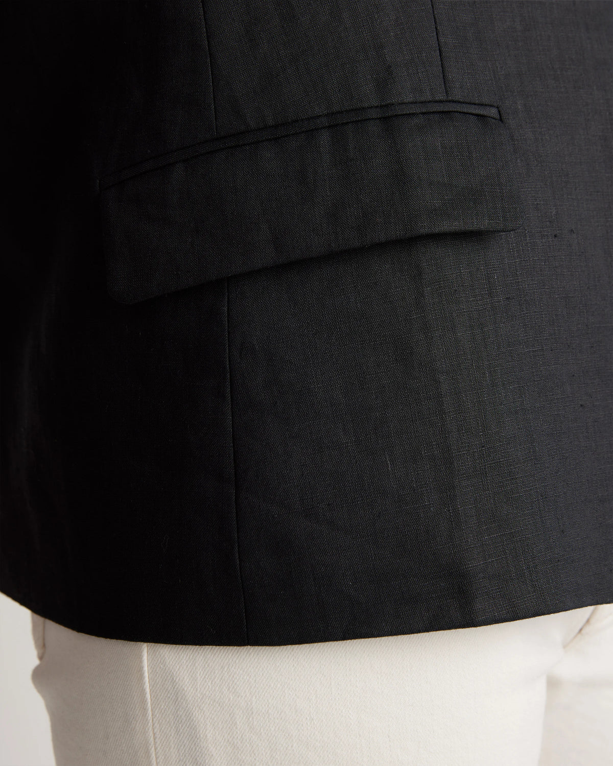 100% European Linen Structured Blazer - XS / French Blue