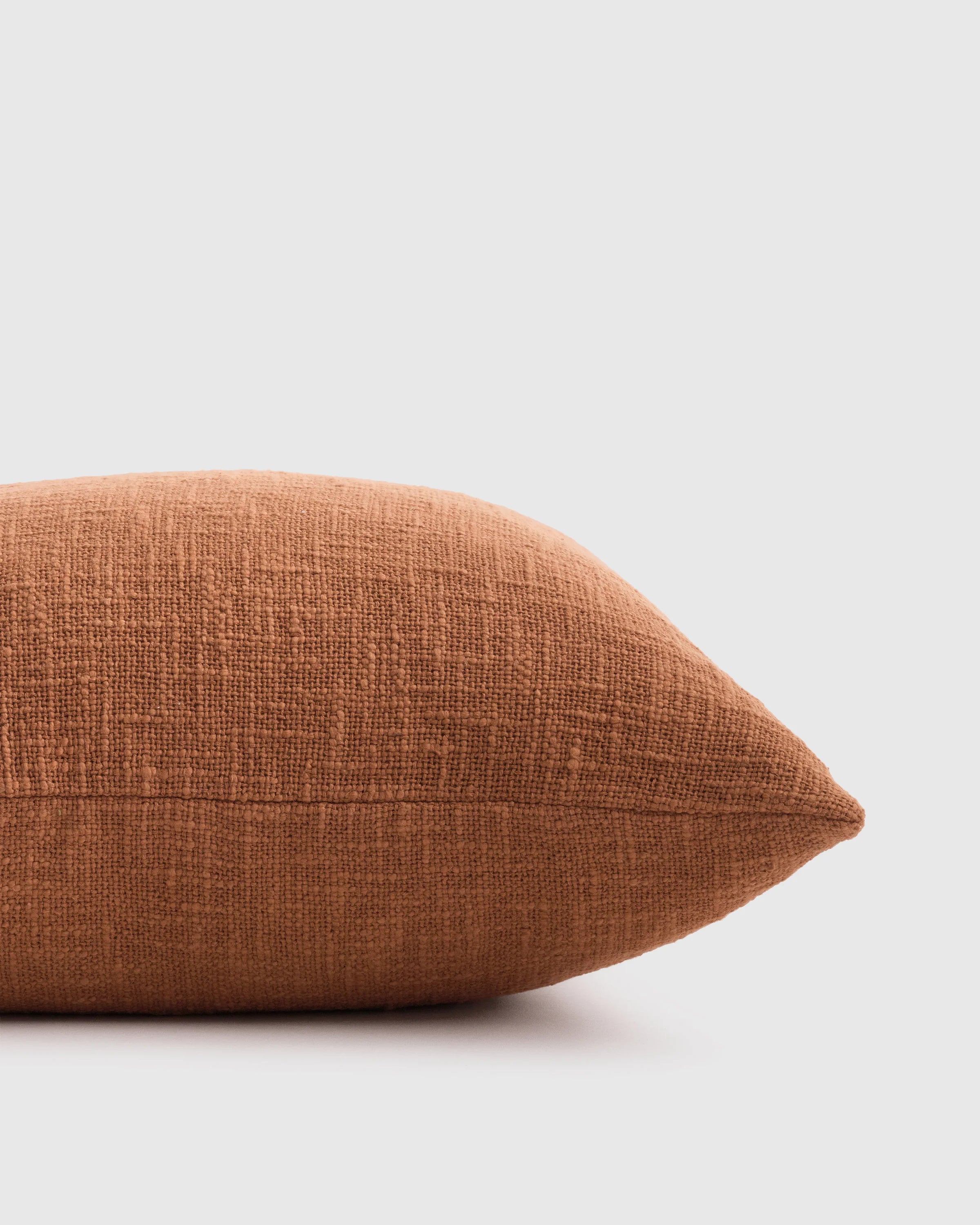 Cotton Slub Pillow Cover - 20x20 / Terracotta Secondary image