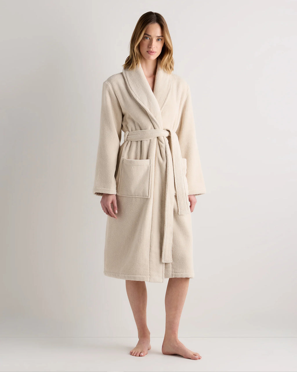 Turkish Cotton Terry Robe - XS / White