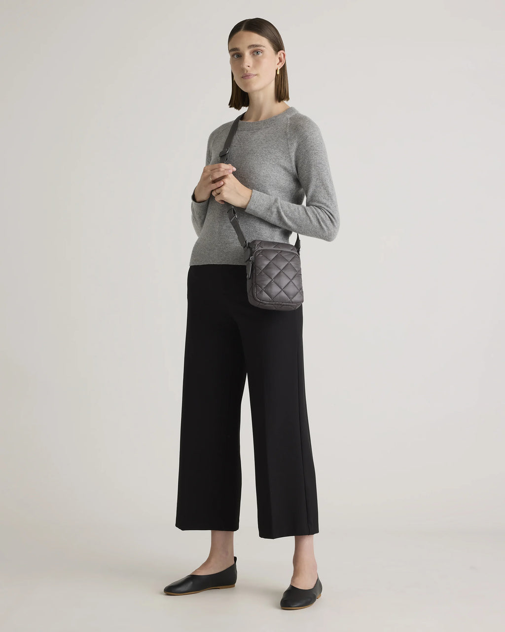 Transit Quilted Phone Crossbody - One Size / Navy