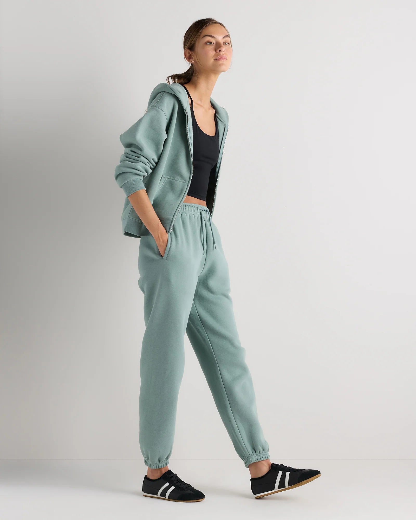 Everyday Fleece Joggers - XS / Coastal Sage Secondary image