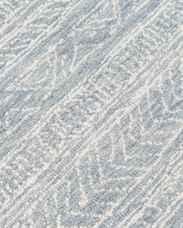 Teagan Hand-Hooked Wool Rug - 2' x 3' / Denim