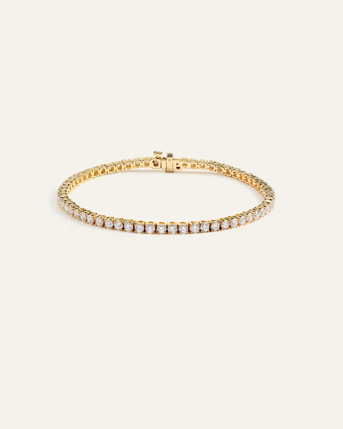 14K Gold Lab Grown Diamond Tennis Bracelet - 4ctw - 6.5" / Yellow Gold Main image