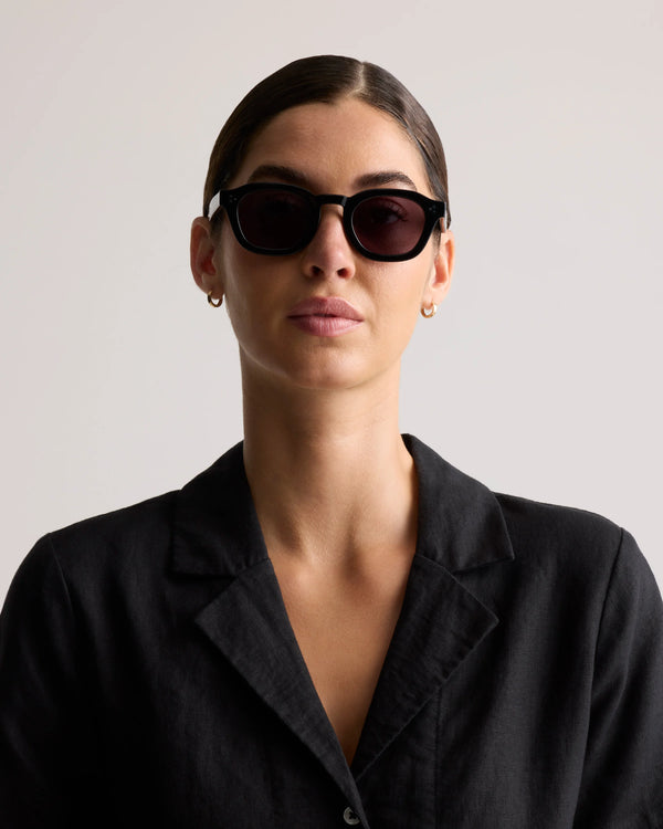 Maldives Polarized Acetate Sunglasses - One Size / Clear Spice with Grey lens
