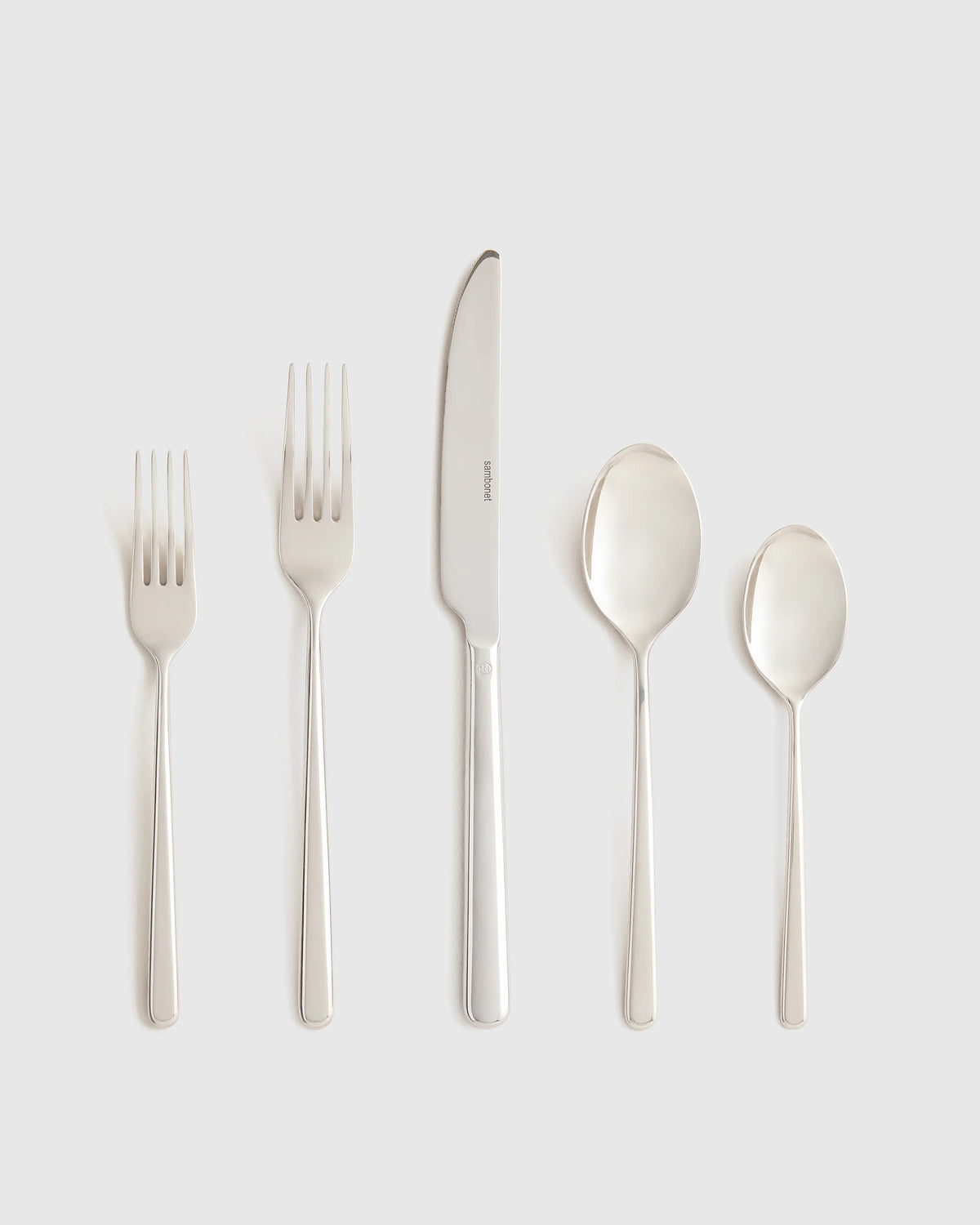 Gia Minimalist 20 Piece Flatware Set - One Size / Polished Stainless Steel Main image
