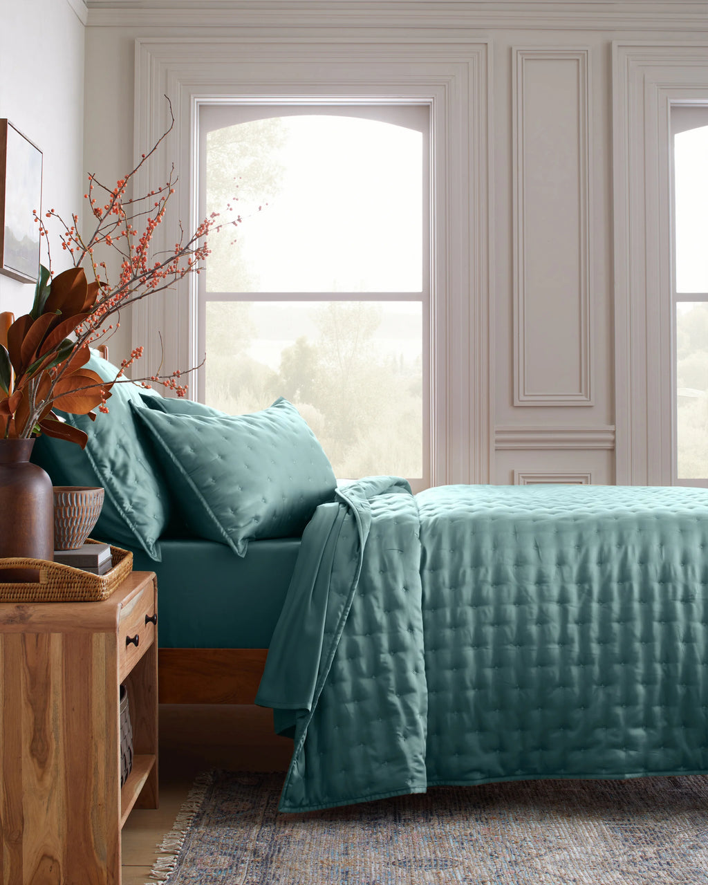 Bamboo Dream Quilt Set - Twin / Sage