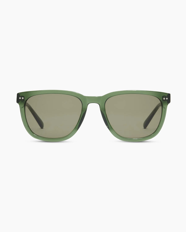 Athens Polarized Acetate Sunglasses - One Size / Clear Brown with Brown lens