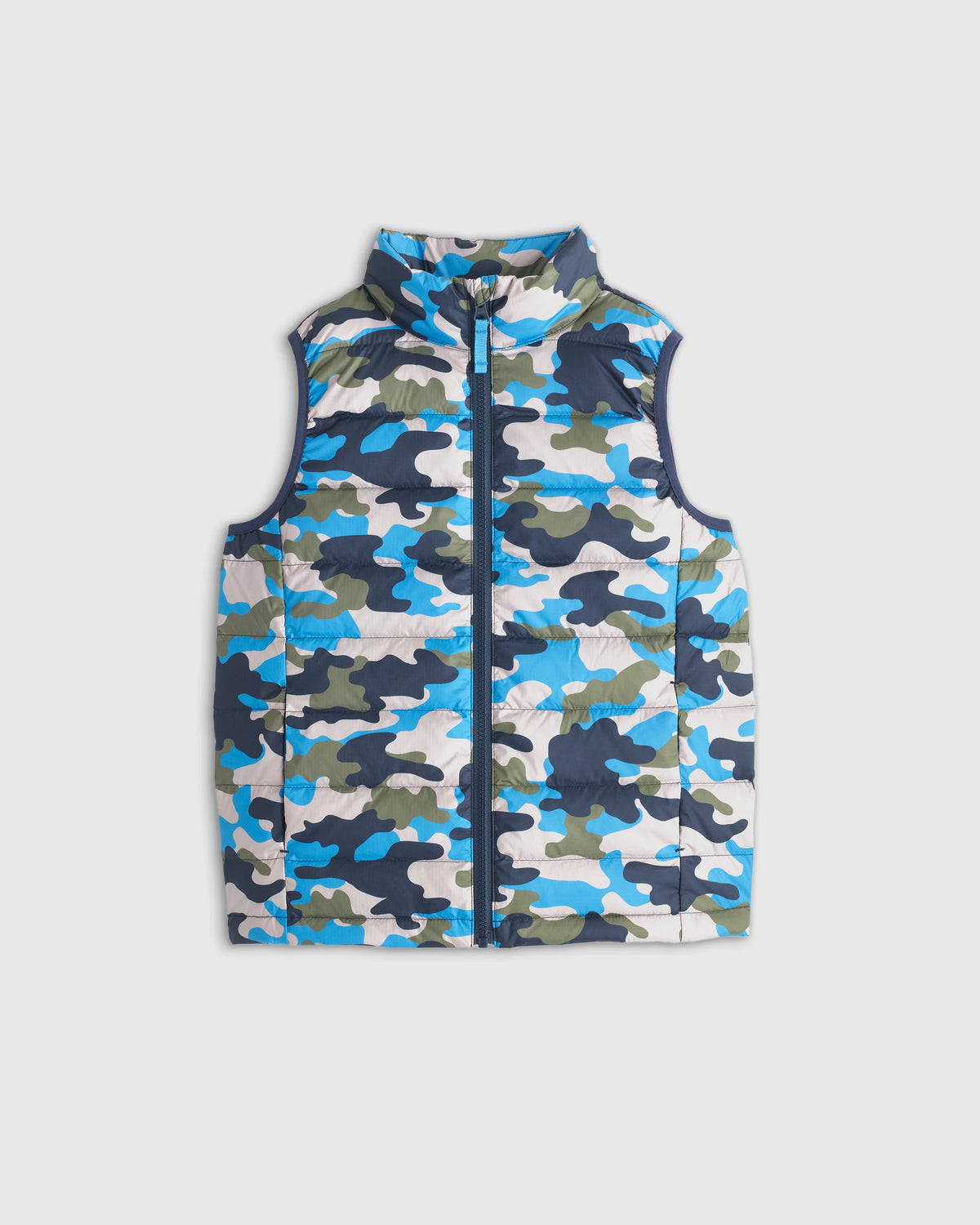 Lightweight Down Puffer Vest - 6 / Blue Camo Main image