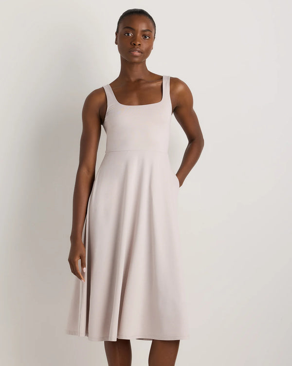 Flowknit Breeze Fit & Flare Dress - XS / Heather Green