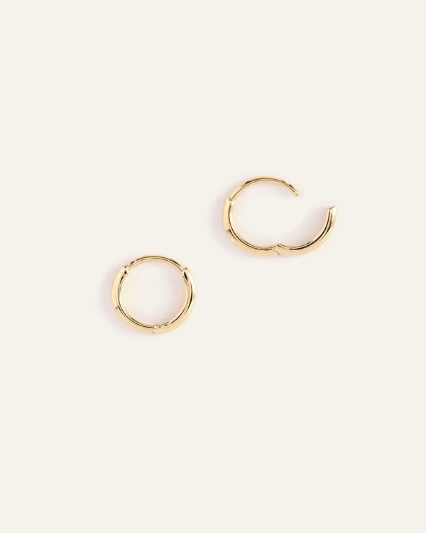 14K Gold Bold Hoops - One Size / Yellow Gold