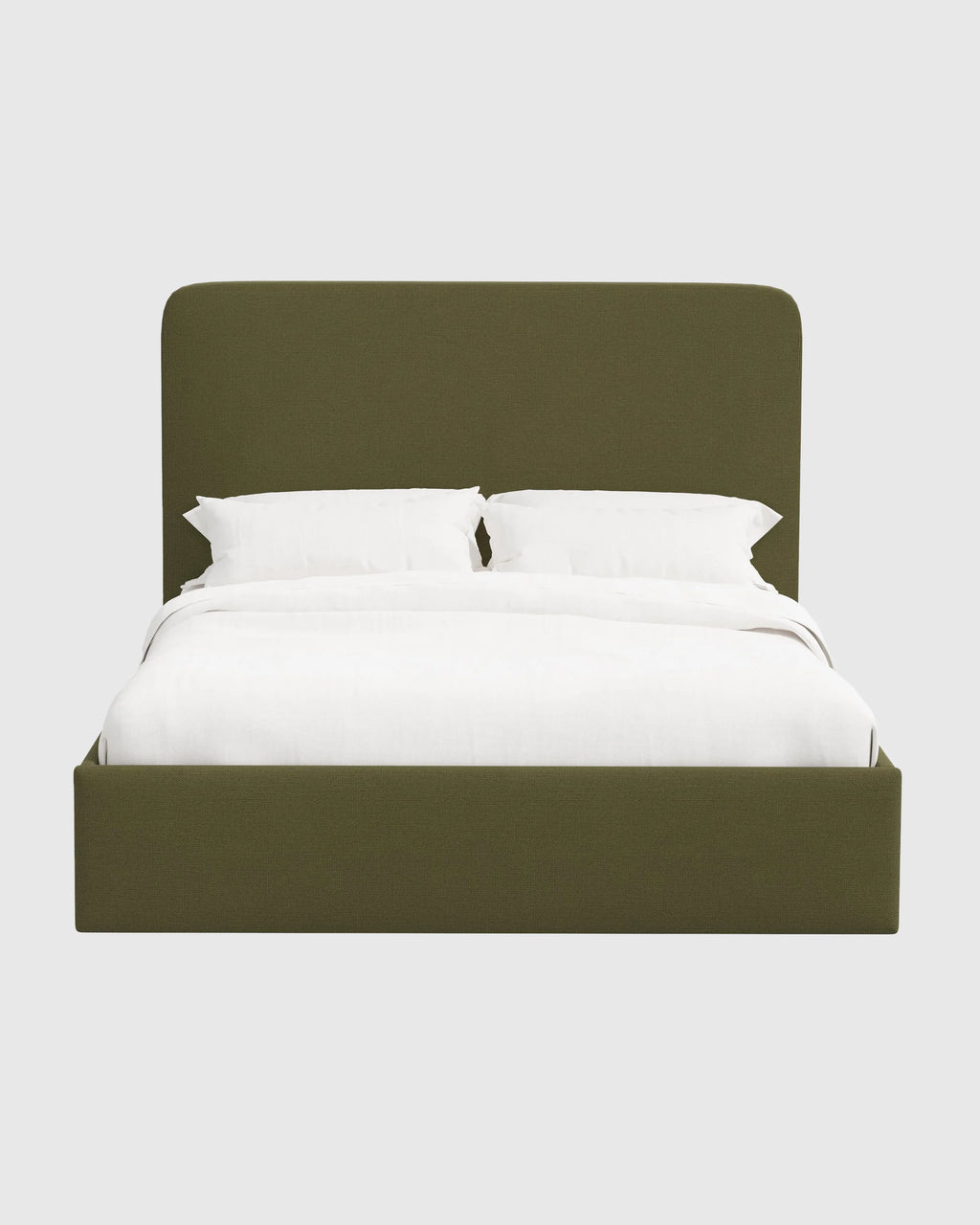 100% Linen Curved Bed - Full / Canvas