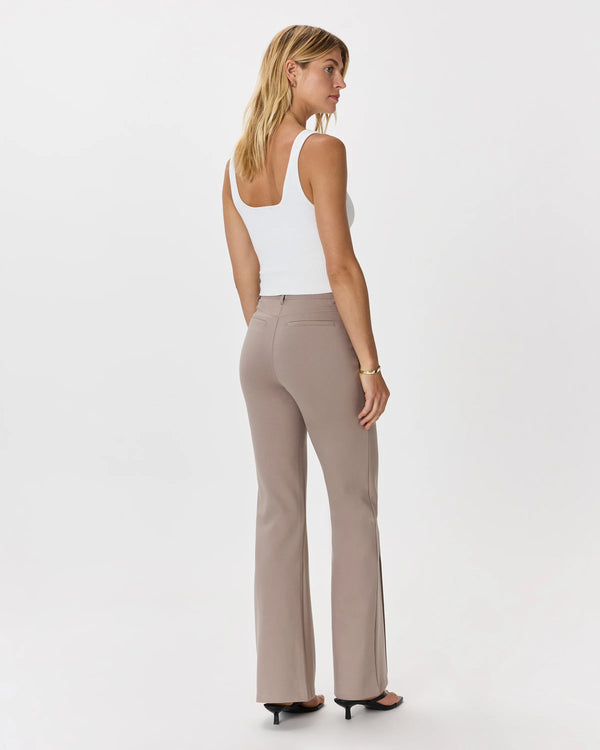 Ultra-Stretch Ponte Flare Leg Pants - XS / Espresso