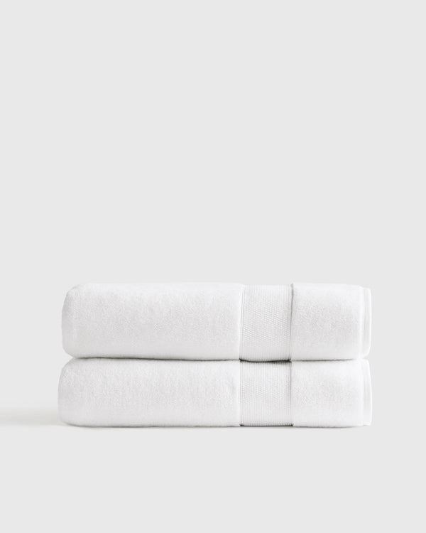 Classic Organic Turkish Cotton Bath Sheet (Set of 2) - One Size / White
