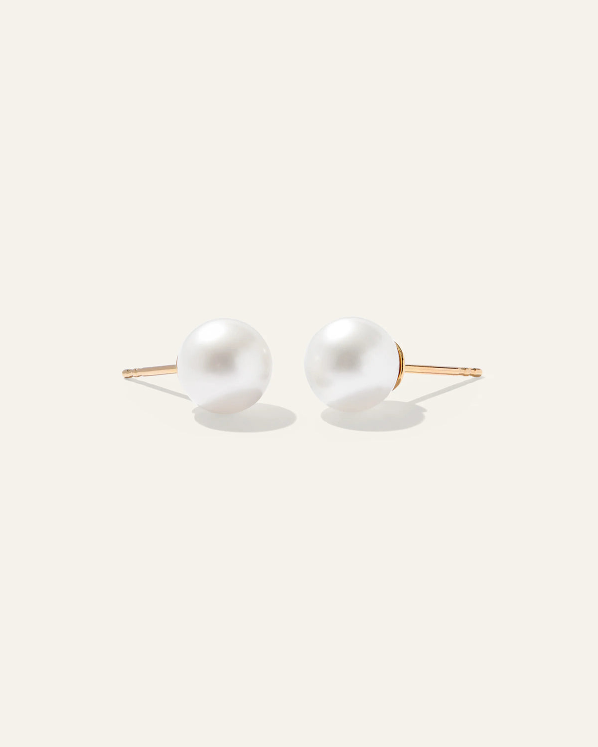 14K Gold Freshwater Cultured Pearl Studs - One Size / Yellow Gold Main image