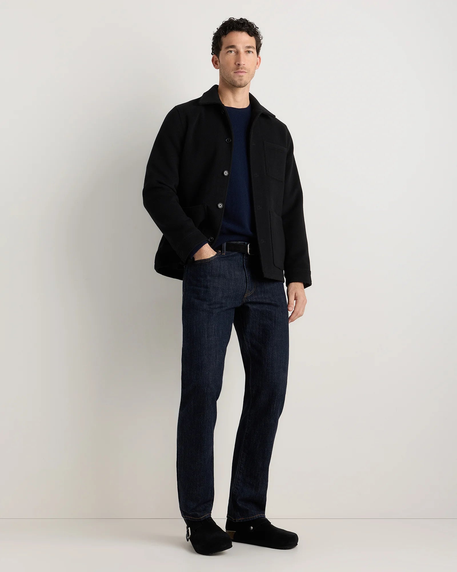 Wool Cashmere Chore Jacket - S / Black Secondary image