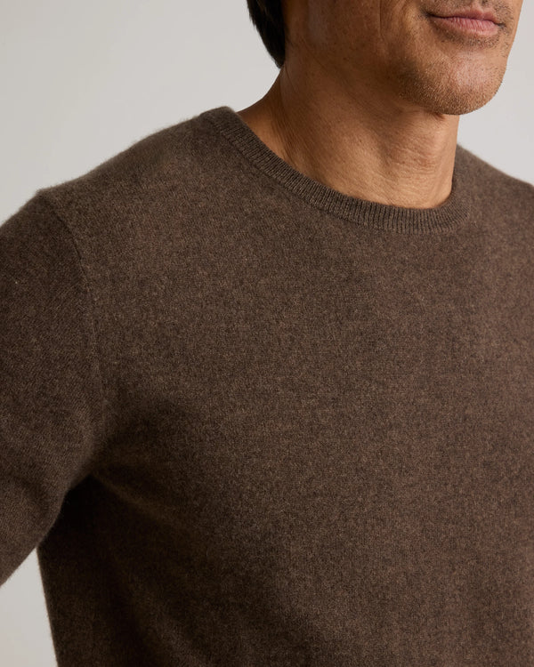 Mongolian Cashmere Crewneck Sweater - XS / Black