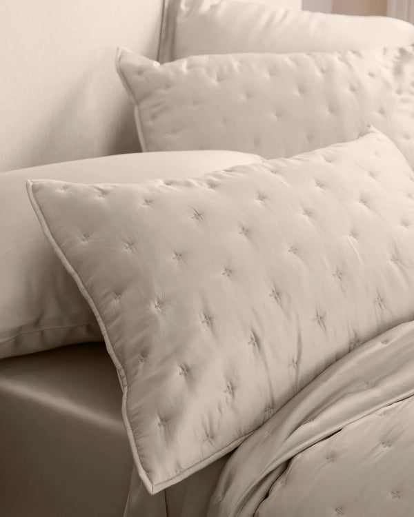 Bamboo Dream Quilted Sham Set - Standard / Sage