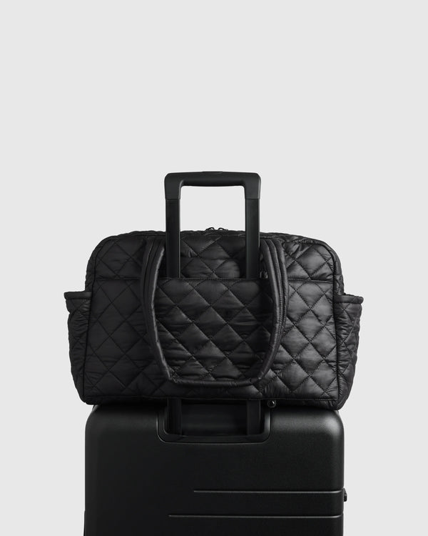 Transit Quilted Duffle Bag - One Size / Taupe Brown