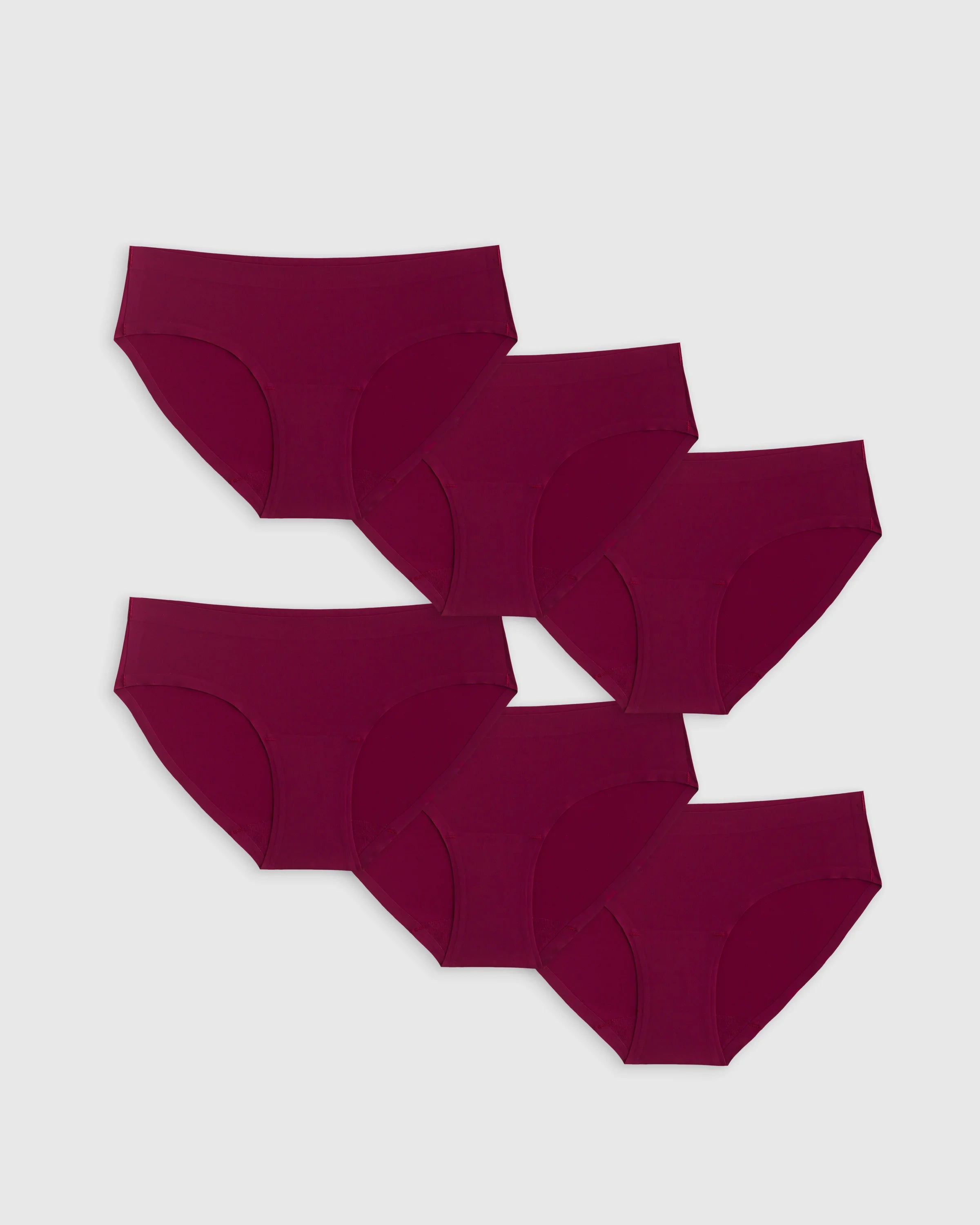 Invisible Bonded Bikini (6-Pack) - XS / Plum Secondary image
