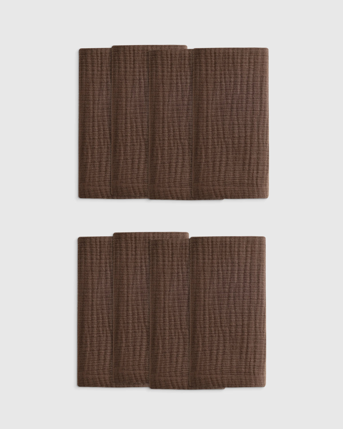 Organic Cotton Gauze Napkins (Set of 8) - One Size / Chocolate Main image