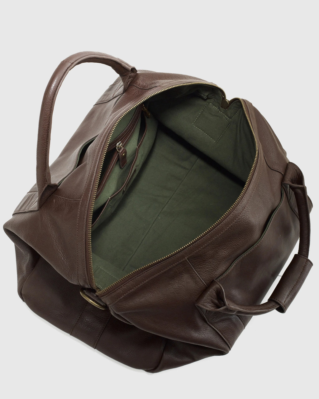 Nappa Leather Duffle Bag - One Size / Dark Brown