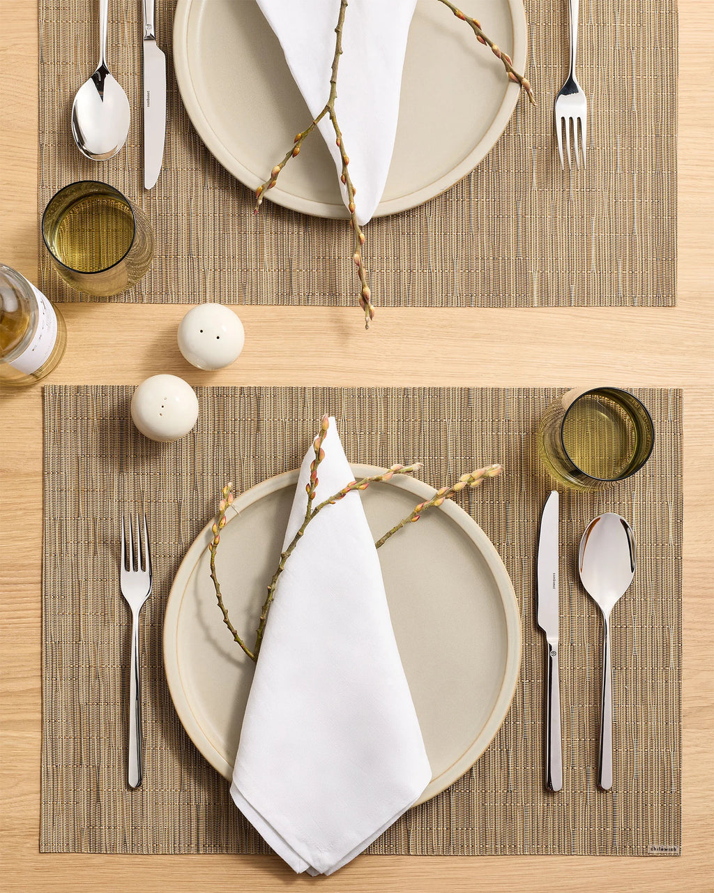Bamboo Easy-Care Rectangular Placemat, Set of 4 by Chilewich - One Size / Coconut