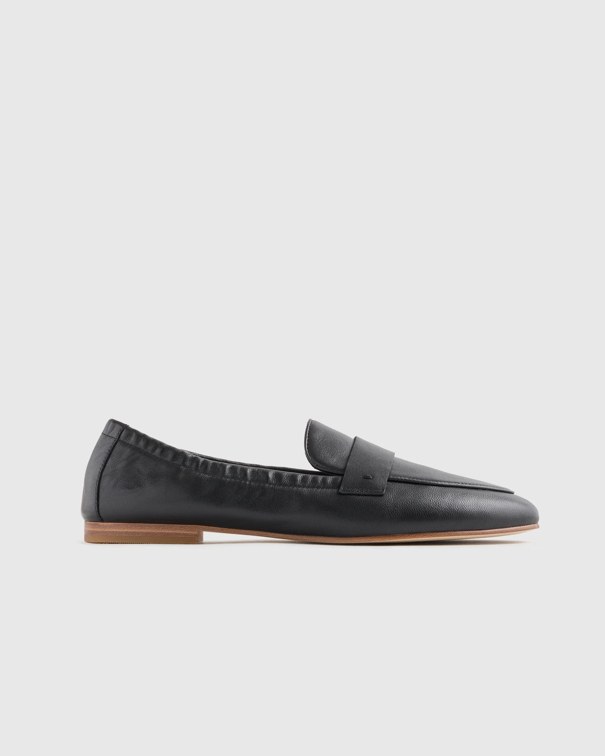 Italian Leather Soft Loafer - 5 / Black Main image