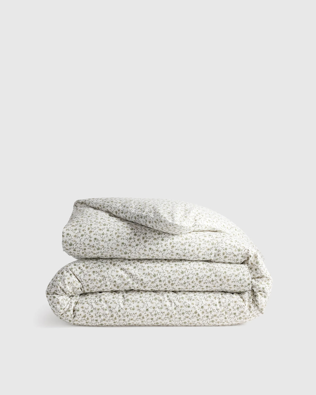 Organic Crisp Percale Duvet Cover - Twin / Ivory