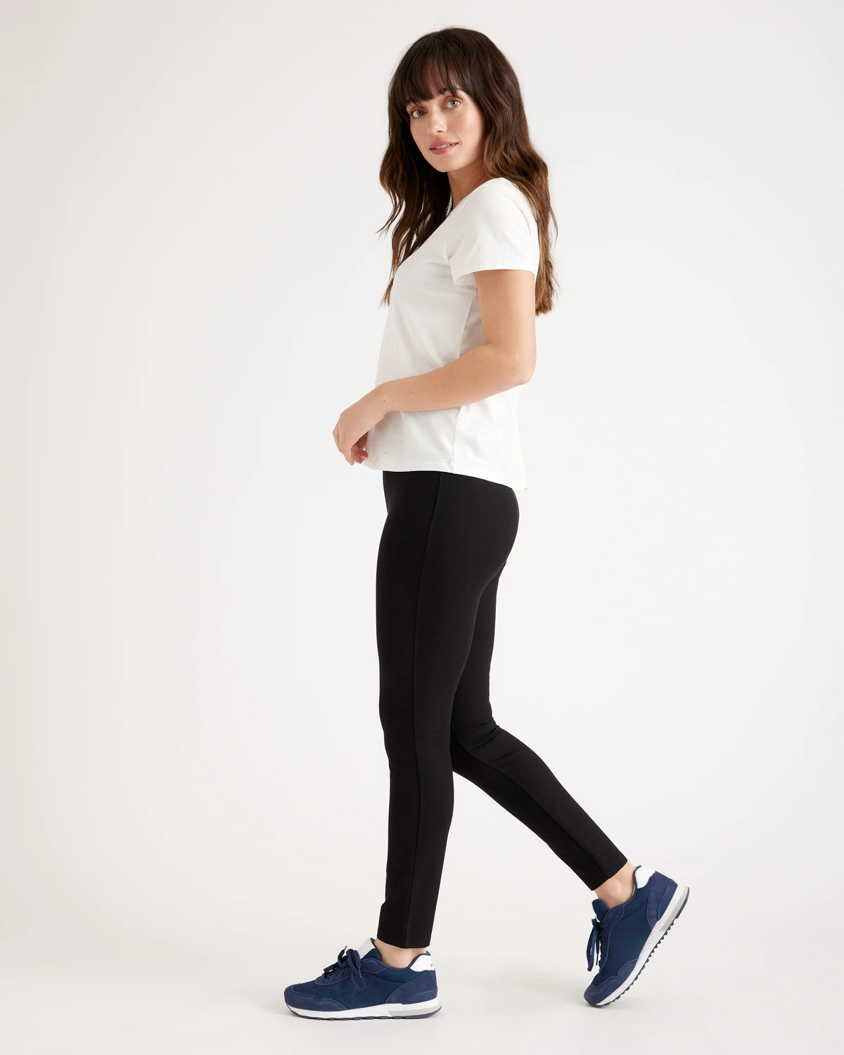 Ultra-Stretch Ponte Skinny Pants - XS / Black