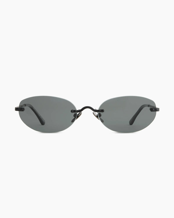 Seoul Polarized Stainless Steel Sunglasses - Standard / Black with Grey lens