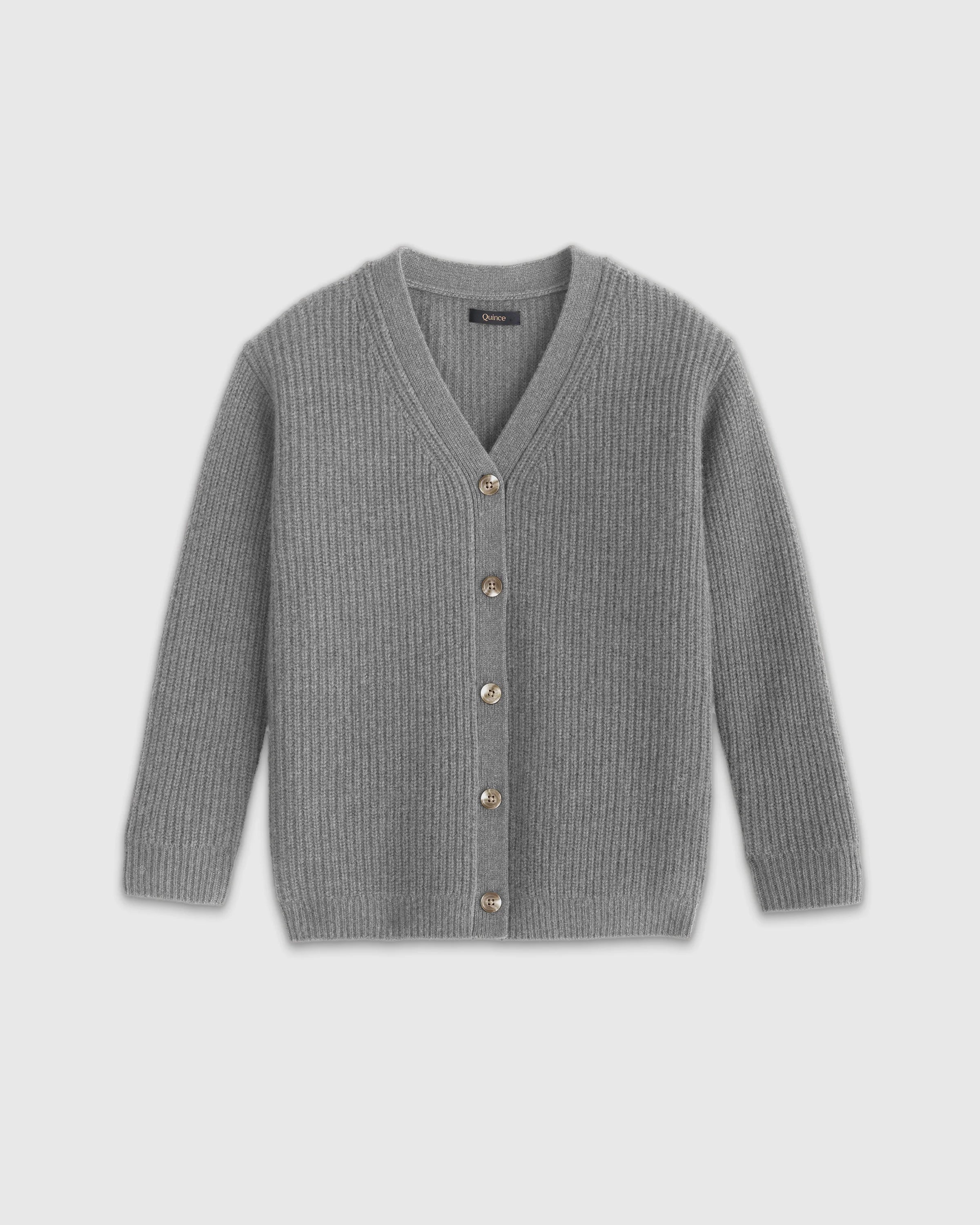 Washable Cashmere Oversized Fisherman Cardigan - 10 / Oatmeal Secondary image