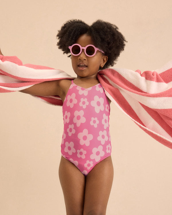 One-Piece Swimsuit - 2T / Wavy Fish
