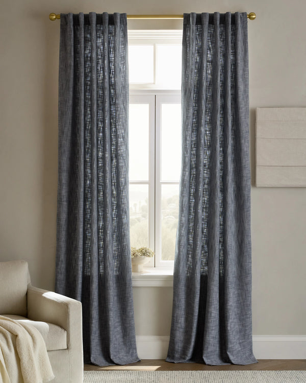 Textured Cotton Curtain - 48x84 / Ivory