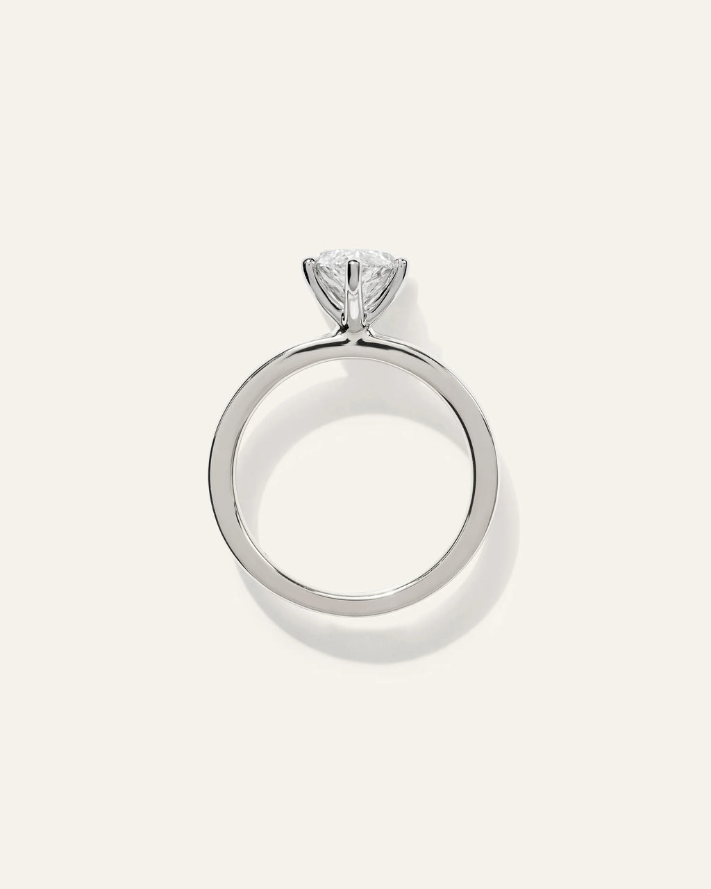 Lab Grown Diamond Marquise Comfort Fit Engagement Ring - 2.5ct - 4 / Yellow Gold